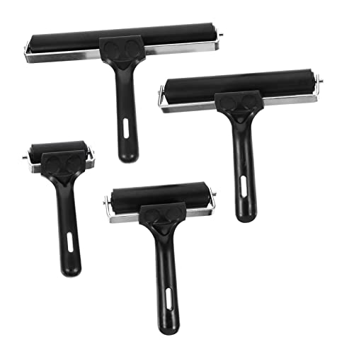 OSALADI 4 Stück Diamant Malerei Roller Druckgrafik Farbwalzendruck Leimauftragswalze Klebestreifenrolle zum Basteln siegel Stempel tapete tapetten rollater Ölmalwerkzeug Gummi Black OSALADI 4 Stück Diamant Malerei Roller Druckgrafik Farbwalzendruck Leimauftragswalze Klebestreifenrolle zum Basteln siegel Stempel tapete tapetten rollater Ölmalwerkzeug Gummi Black von OSALADI