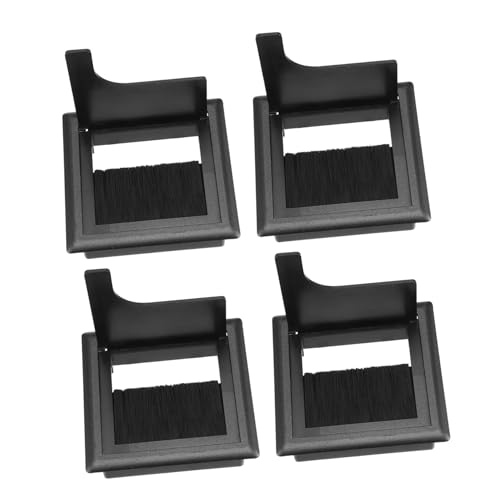 OSALADI 4stücke Kabeldurchführung Für Schreibtische Abs Kabelmanagement Box Schwarz Einfache Installation Für Ordnung Office Oder Büro von OSALADI
