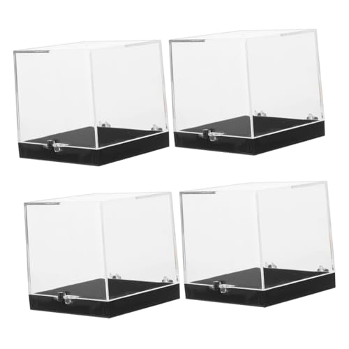 OSALADI 4stücke Durchsichtige Für Mineralien Quadratische Proben-sammelbox Kleine Edelstein-vitrine Kristall-proben-Box Transparente Gesteins-vitrine Mineralien-vitrinen von OSALADI