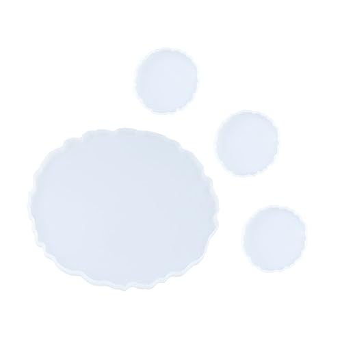 OSALADI 4 Stück Kristall-Epoxy-Form Epoxid Schalenform groß Untersetzerform Silikonhandwerksformen silikonform selber machen Tablett-Epoxy-Gießform Kieselgel Weiß OSALADI 4 Stück Kristall-Epoxy-Form Epoxid Schalenform groß Untersetzerform Silikonhandwerksformen silikonform selber machen Tablett-Epoxy-Gießform Kieselgel Weiß von OSALADI