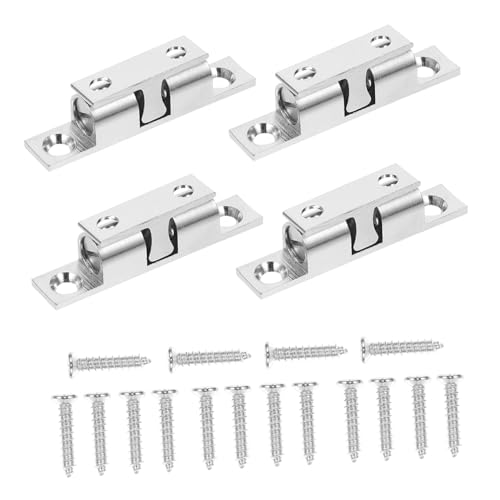 OSALADI 4 Stück Kupfer Türschnäpper Verstellbarer Kugelschnäpper Möbel Schnappverschluss für Schränke Kleiderschränke Langlebiger Polierter Metallverschluss für Enge Türschließung von OSALADI