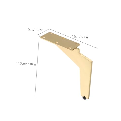 OSALADI 4 Stück Möbelfüße Metall Verstellbar für Sofa Couch Tv-Schrank Gold Modern Stabile Schraubbeine für Möbel Wohnzimmer Zubehör OSALADI 4 Stück Möbelfüße Metall Verstellbar für Sofa Couch Tv-Schrank Gold Modern Stabile Schraubbeine für Möbel Wohnzimmer Zubehör von OSALADI