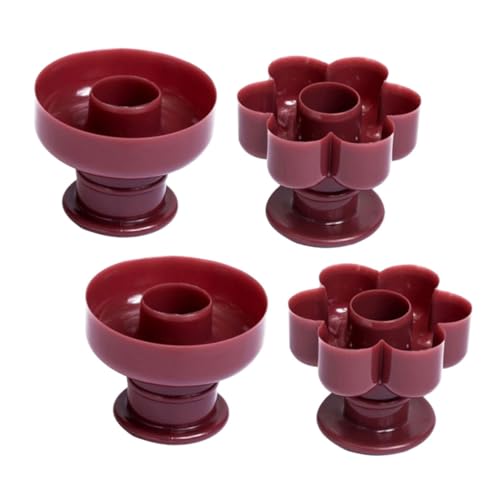 OSALADI 4 Stück Multifunktionale Donut backform Dicke Runde Kuchenform aus Robustem Material Antihaftbeschichtet Leicht zu Reinigen für Donuts Kuchen Desserts und Gebäck Zuhause von OSALADI