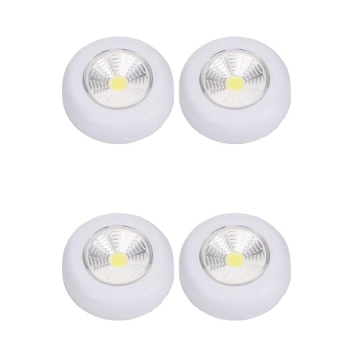 OSALADI 4 StüCk Schranklicht Batterie Schrankbeleuchtung Notlicht Led Wandlampe Unterschrank Lampen KüChe Beleuchtung Wandleuchte FüR KüChe, Garage von OSALADI