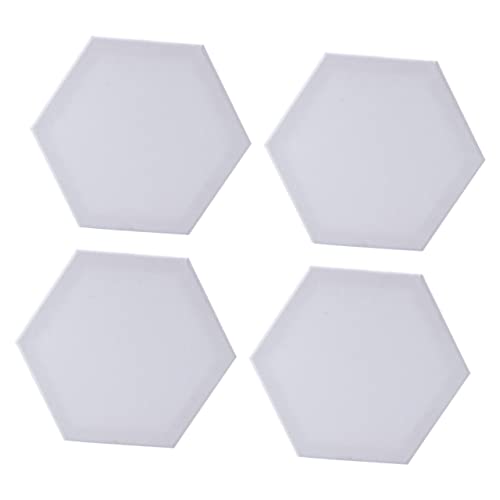 OSALADI 4 Stück Ölgemäldeplatten Sechseckiges Design Leere Zeichenplatten Baumwolle für Öl und Acrylmalerei für Künstler und Kunststudenten Kantenlänge von OSALADI
