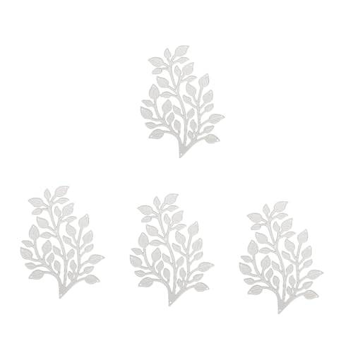 OSALADI 4 Stück Präge messer form Sterben basteln Stanzformen Schneidwerkzeug gestanzt ausgeschnitten Papierausschnitte Stanzteile für Scrapbooking Kohlenstoffstahl Silber von OSALADI