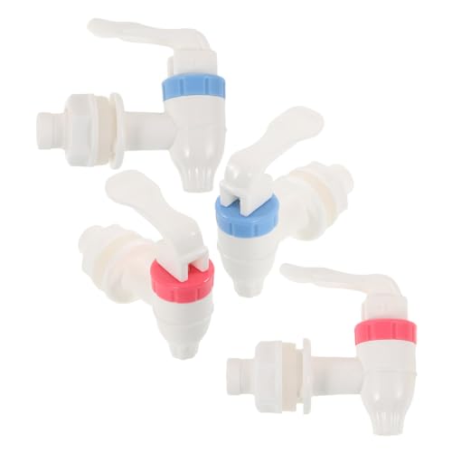 OSALADI 4 Stück Robuste Kunststoff Wasserhähne mit Druckmechanismus für Kühler Einfacher Austausch für Wasserspender von OSALADI