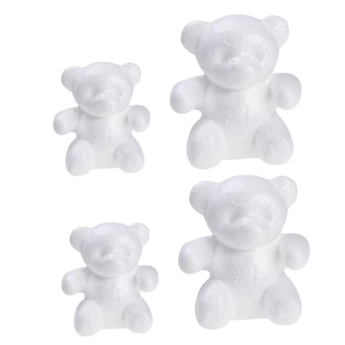 OSALADI 4 Stück Schaumstoff Bären Modellform Dekoration Hochzeit Handgefertigte Blumenverzierungen Basteln DIY Schaummodell Modellierornament Tierschaumform Kunstware OSALADI 4 Stück Schaumstoff Bären Modellform Dekoration Hochzeit Handgefertigte Blumenverzierungen Basteln DIY Schaummodell Modellierornament Tierschaumform Kunstware von OSALADI