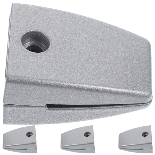 OSALADI 4 Stück Aluminiumlegierung Büro Schreibtisch Trennwandklemmen Stabiler Sichtschutz für Schreibtischtrennwände für Glasplatten und Bürobedarf von OSALADI
