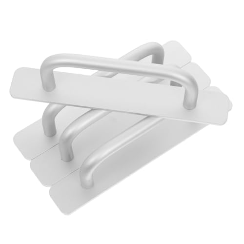 OSALADI 4 Stück Selbstklebender Türgriff Aluminiumlegierung Ohne Bohren Stabil Für Schiebetüren Balkon Küchenschrank Modern Elegant von OSALADI