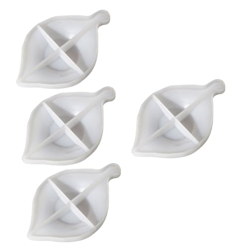 OSALADI 4 Stück Silikonform für Diy Blattform Langlebige Silikon Gießform für Untersetzer und Serviertablett Einfaches Entformen Robust und Waschbar Bastelzubehör für Kreative Projekte OSALADI 4 Stück Silikonform für Diy Blattform Langlebige Silikon Gießform für Untersetzer und Serviertablett Einfaches Entformen Robust und Waschbar Bastelzubehör für Kreative Projekte von OSALADI