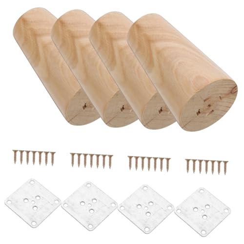 OSALADI Möbelbeine Aus Holz 4 Stück Ersatzbeine Für Sofa Bett Tisch Bank Schrank Couch Glatte Oberfläche von OSALADI
