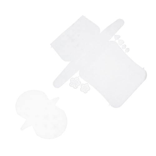 OSALADI 4 Stück Teiliges DIY Kunststoffgitter für Taschenherstellung Robuste Plastikplatten mit Löchern zum Flechten Häkeln Sticken und Basteln von Handgefertigten Beuteln von OSALADI