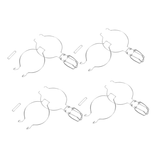 OSALADI 4 Stück Teiliges Drahtbügel für Weithalsgläser Rostfreie Einmachglas Clips für Zuverlässige Küchenaufbewahrung Einfache Montage Vielseitig Kompatibel mit Einweckgläsern von OSALADI