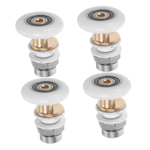 OSALADI 4 Stück Teiliges Duschkabinen rollerset mit Exzentrischem Lager Ersatzrollen für Duschtüren Geräuscharm Langlebig Einfache Montage für Reibungsloses Gleiten in Bad und Duschwand von OSALADI