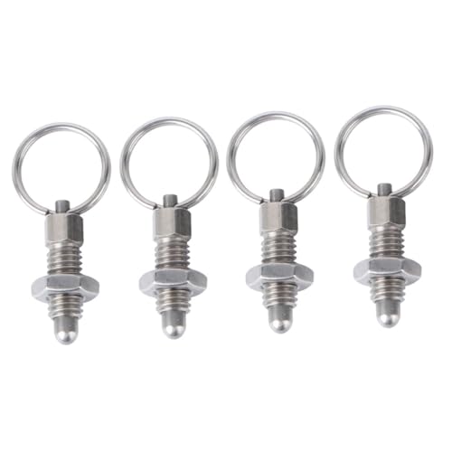 OSALADI 4 Stück Teiliges Edelstahl Federstift Robuste Knopfzapfen mit Gewinde Einfache Montage Langlebige Sicherungsstifte für Präzise Befestigung OSALADI 4 Stück Teiliges Edelstahl Federstift Robuste Knopfzapfen mit Gewinde Einfache Montage Langlebige Sicherungsstifte für Präzise Befestigung von OSALADI
