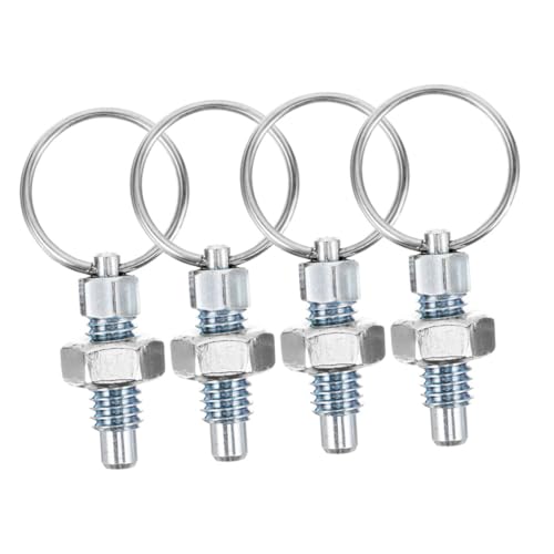 OSALADI 4 Stück Teiliges Edelstahl Indexierbolzen mit Federzugring Präzise Positionierung und Federbelasteter Verriegelung Robust und Vielseitig für Industrielle Maschinen und OSALADI 4 Stück Teiliges Edelstahl Indexierbolzen mit Federzugring Präzise Positionierung und Federbelasteter Verriegelung Robust und Vielseitig für Industrielle Maschinen und von OSALADI