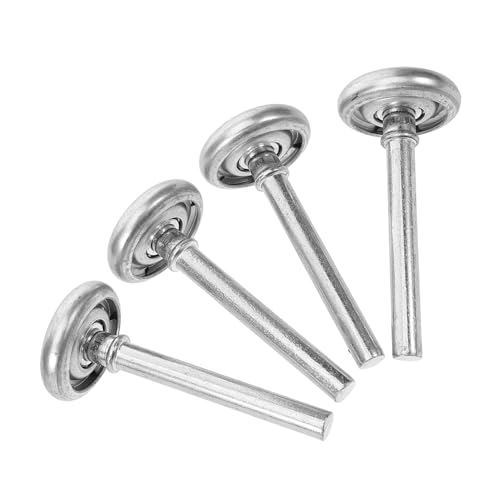 OSALADI 4 Stück Teiliges Garagentor Ersatzlaufrollen aus Robustem Nylon mit Stahlkern Geräuscharm Stabil und Langlebig Kompatibel mit Standard Holztor schienen Inkl Schutzabdeckungen von OSALADI