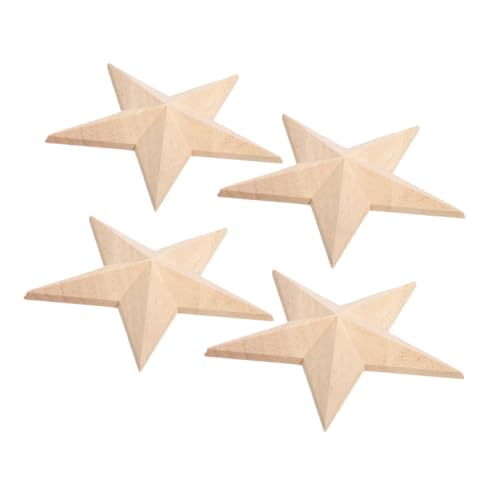 OSALADI 4 Stück Teiliges Geschnitzte Holz-applikationen Fünf-punkt-sterne Unbemalt Vintage Holz-onlays Möbelverzierung für DIY Schrank Tür Bett Kleiderschrank Dekoration OSALADI 4 Stück Teiliges Geschnitzte Holz-applikationen Fünf-punkt-sterne Unbemalt Vintage Holz-onlays Möbelverzierung für DIY Schrank Tür Bett Kleiderschrank Dekoration von OSALADI