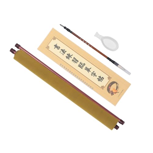 OSALADI 4 Stück Teiliges Kalligraphie Wasser schreibstoff Pinsel Leerem Übungsheft und Wasserschale Wiederverwendbares Chinesisches Kalligraphie werkzeug für Anfänger und Fortgeschrittene OSALADI 4 Stück Teiliges Kalligraphie Wasser schreibstoff Pinsel Leerem Übungsheft und Wasserschale Wiederverwendbares Chinesisches Kalligraphie werkzeug für Anfänger und Fortgeschrittene von OSALADI