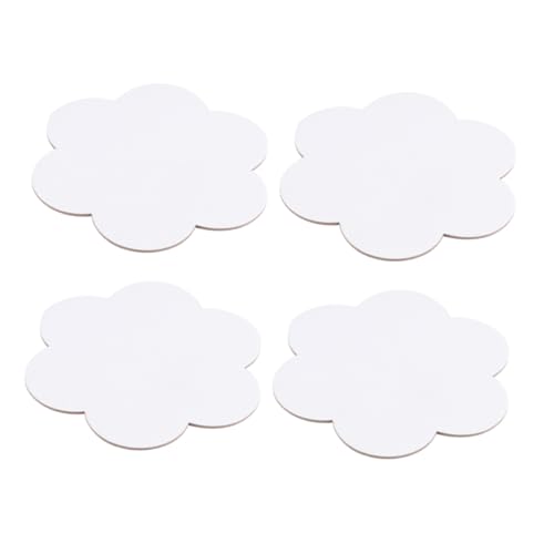 OSALADI 4 Stück Teiliges Kleine Leinwandplatten Blumenförmige Reine Baumwoll malunterlage Abgerundete Kanten für Sichere Handhabung für Acryl Ölfarben Künstlerbedarf von OSALADI