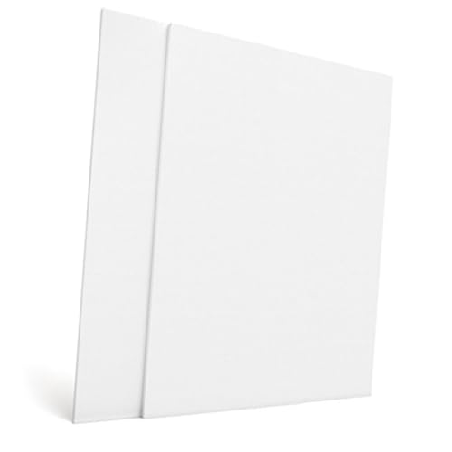OSALADI 4 Stück Teiliges Künstler Leinwand panel Weiß Grundiert Säurefrei für Öl Tempera Malerei Geeignet für Hobby und Profi Maler von OSALADI