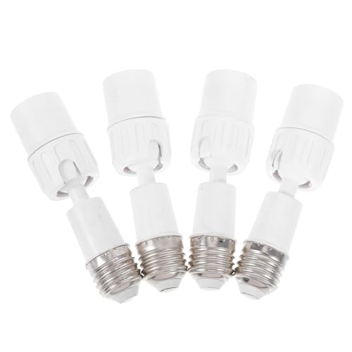 OSALADI 4 Stück Teiliges Lampensockel Verlängerungsset Kompatibel mit LED und Energiespar Glühbirnen Hitzebeständig Vielseitig Einsetzbar für Wohnzimmer Küche Garage und Außenbereiche OSALADI 4 Stück Teiliges Lampensockel Verlängerungsset Kompatibel mit LED und Energiespar Glühbirnen Hitzebeständig Vielseitig Einsetzbar für Wohnzimmer Küche Garage und Außenbereiche von OSALADI