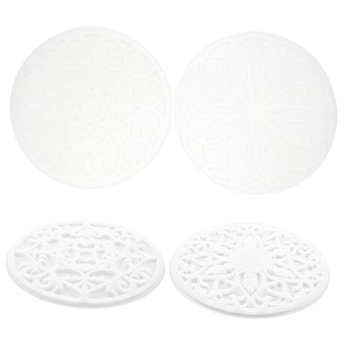 OSALADI 4 Stück Teiliges Mandala Untersetzer Silikonform Runde Epoxidharz Gießformen für DIY Kaffeetassenmatten Langlebige Flexible Formen mit Glatter Oberfläche Einfaches Entformen für OSALADI 4 Stück Teiliges Mandala Untersetzer Silikonform Runde Epoxidharz Gießformen für DIY Kaffeetassenmatten Langlebige Flexible Formen mit Glatter Oberfläche Einfaches Entformen für von OSALADI