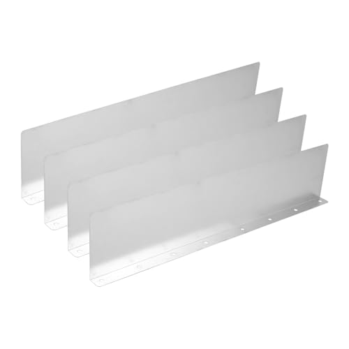 OSALADI 4 Stück Teiliges Regenrinnen schutzset Dachrinnen deflektor aus Aluminium Effektiver Spritzschutz und Regenwasserableitung für Hausdächer Einfache Montage Langlebig und OSALADI 4 Stück Teiliges Regenrinnen schutzset Dachrinnen deflektor aus Aluminium Effektiver Spritzschutz und Regenwasserableitung für Hausdächer Einfache Montage Langlebig und von OSALADI