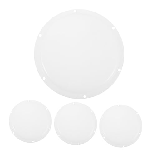 OSALADI 4 Stück Teiliges Runde Kunststoff-lampenschirme mit Schnappverschluss Led-deckenleuchten-abdeckungen Halbrunde Bulb Guards Anti-bling Diffusoren Einfache Montage für Wohnzimmer und von OSALADI