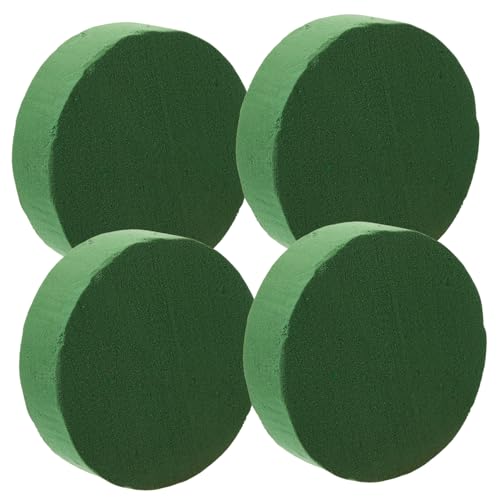 OSALADI 4 Stück Teiliges Runder Floristenblock Feuchtigkeitsreiche Steckmasse für Blumenarrangements Langlebiger Blumenschwamm zur Einfachen Fixierung von Schnittblumen für Zuhause und von OSALADI