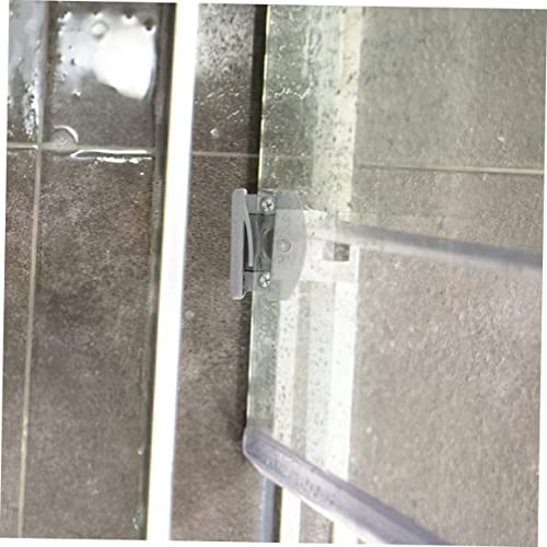 OSALADI 4 Stück Teiliges Verstellbarer Glas duschtür führungsbock mit Aluminiumlegierung Einstellbare für Glasstärke Rutschfester Duschkabinen bodenführungsschiene von OSALADI