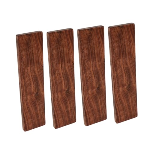 OSALADI 4 Stück Teiliges Walnuss Holzplatten Unbearbeitetes Holzbrett für Holzarbeiten und Schnitzereien Polierte Oberfläche Stabile Handwerksplatten für Diy Projekte von OSALADI