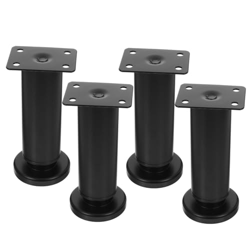 OSALADI 4 Stück Verstellbare Möbelbeine aus Robustem Material Stabile und wasserdichte Ersatzfüße für Sofa Bett Schrank und Tisch mit Großer Auflagefläche Einfache Montage OSALADI 4 Stück Verstellbare Möbelbeine aus Robustem Material Stabile und wasserdichte Ersatzfüße für Sofa Bett Schrank und Tisch mit Großer Auflagefläche Einfache Montage von OSALADI