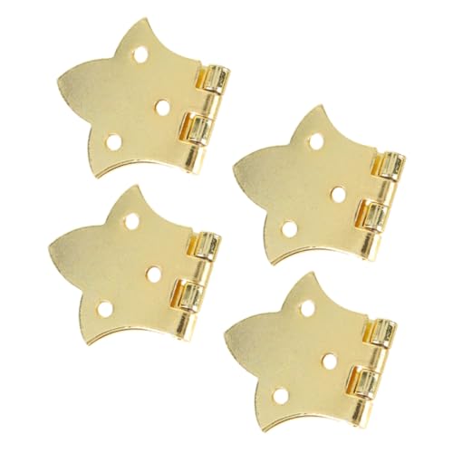 OSALADI 4 Stück Vintage Möbelband Kleine Scharniere Antikem Gold Geräuschlose Reibungslose Öffnung für Schmuckschatullen Holzkisten und Küchenschränke Einfache Montage OSALADI 4 Stück Vintage Möbelband Kleine Scharniere Antikem Gold Geräuschlose Reibungslose Öffnung für Schmuckschatullen Holzkisten und Küchenschränke Einfache Montage von OSALADI