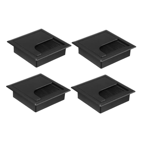 OSALADI Kabel-Organizer-Set Für Den Schreibtisch 4-teilig Kabellochabdeckung Für Schreibtischbox Borsten Home Office von OSALADI