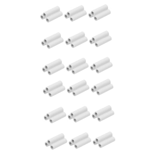 OSALADI 40 STK Lampenanschluss Led-glühbirnenanschluss Stecker Für Röhrenlampen Led-anschlüsse Led-lichtanschluss Doppelendiger 3-poliger Weiblicher Adapter Nahtlos Deckenlampe PVC Weiß T8 von OSALADI