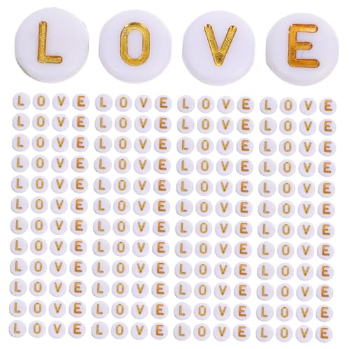OSALADI 400 Stück Acryl Buchstabenperlen Weiß Flach Runde Perlen Für DIY Schmuckherstellung Armbänder Freundschaftsgeschenke Kreative Bastelperlen OSALADI 400 Stück Acryl Buchstabenperlen Weiß Flach Runde Perlen Für DIY Schmuckherstellung Armbänder Freundschaftsgeschenke Kreative Bastelperlen von OSALADI
