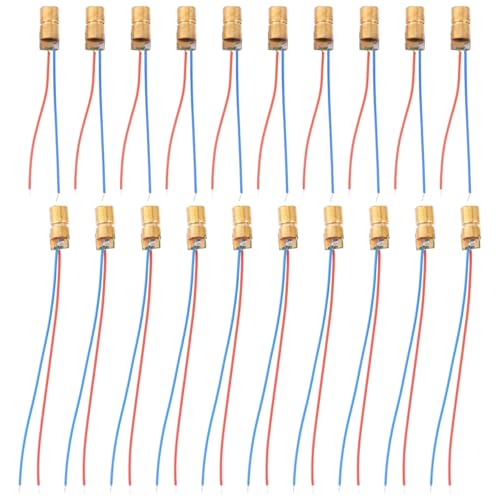 OSALADI 40st Diodenlaserkopf Led-dioden Lasermodul Laserdiode Diodenpunktmodul Wissenschaftsprojekt Experiment Licht Kopf Des Punktdiodenmoduls Diy Modul Diode Kupfer Mini Zubehör von OSALADI