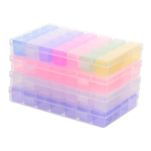 OSALADI 4Stücke Paillettenbehälter mit Fächern Praktische Aufbewahrungsbox für Nail Art Perlen und Diamant Malerei und Staubdicht Transparent OSALADI 4Stücke Paillettenbehälter mit Fächern Praktische Aufbewahrungsbox für Nail Art Perlen und Diamant Malerei und Staubdicht Transparent von OSALADI