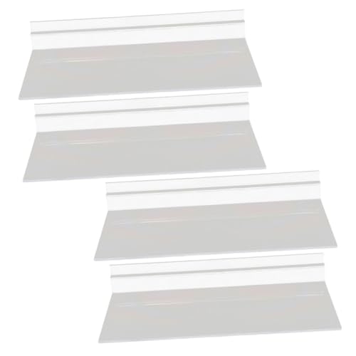 OSALADI 4Stücke Wand Schuhregal Transparentes Slatwall Regal für Schuhpräsentation im Laden oder Zuhause Einfache Installation für Sammlerstücke und Schuhorganisation von OSALADI