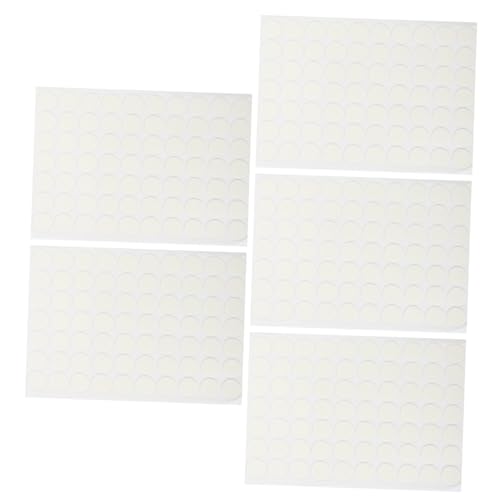 OSALADI 5 Blätter Transparente Doppelseitige Klebepunkte Ablösbar Stark Haftend Acryl Klebeaufkleber für Wanddekoration Poster Kunstwerke Vielseitig Einsetzbar Spurlos Entfernbar Rund von OSALADI