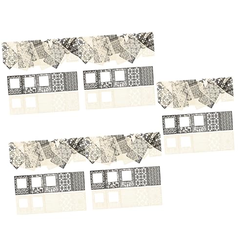 OSALADI 5 Sätze Geprägtes Hohlpapier Handwerk Sammelalbum Scrapbooking Texturiert Scrapbook-Materialien Scrapbook-papierblöcke Scrapbook-papiermaterial Spitzen DIY Papier 40 Blätter * 5 von OSALADI