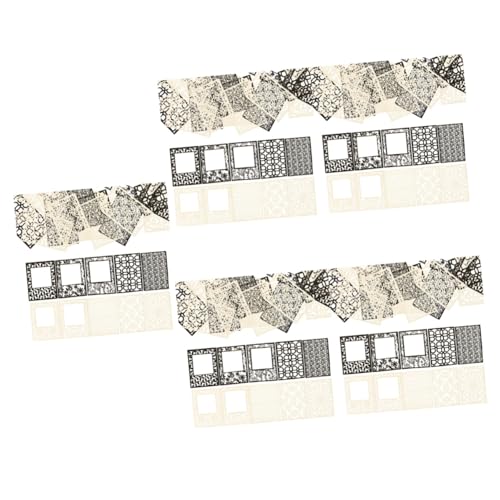 OSALADI 5 Sätze Geprägtes Hohlpapier Texturiert Handwerk Sammelalbum Scrapbooking Decoupage Paper Scrapbook-Materialien Dekoratives Scrapbook-Papier 40 Blätter * 5 von OSALADI