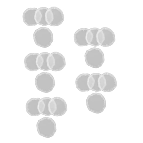 OSALADI 5 Sätze Kristall Untersetzerform Untersetzer Epoxidform Untersetzer Formen Untersetzer, Der Form Herstellt Form Für Diy-untersetzer Heimdekoration Weiß Kieselgel 4 Stück * 5 von OSALADI