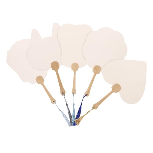 OSALADI 5stücke Papierfächer Unfinished DIY Handwerk Fans Aus Papier Und Holz Für Dekoration Hochzeit Basteln Tragbar OSALADI 5stücke Papierfächer Unfinished DIY Handwerk Fans Aus Papier Und Holz Für Dekoration Hochzeit Basteln Tragbar von OSALADI