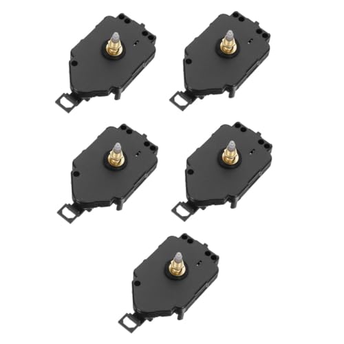 OSALADI 5 Stück Silent Pendulum Clock Movement Mechanism DIY Ersatzset mit Langem Schaft Geräuschloses Quarzwerk für Präzise Wanduhren-zeitmessung von OSALADI