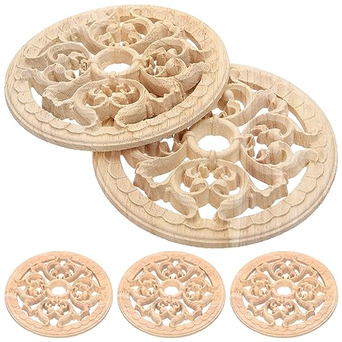 OSALADI 5 Stück Teiliges Holzapplikationen für Möbel Holzornament Dekorative Geschnitzte Onlays für Türen Schränke und Bastelprojekte Natürliches Holz Leicht zu Bemalen Verarbeiten OSALADI 5 Stück Teiliges Holzapplikationen für Möbel Holzornament Dekorative Geschnitzte Onlays für Türen Schränke und Bastelprojekte Natürliches Holz Leicht zu Bemalen Verarbeiten von OSALADI