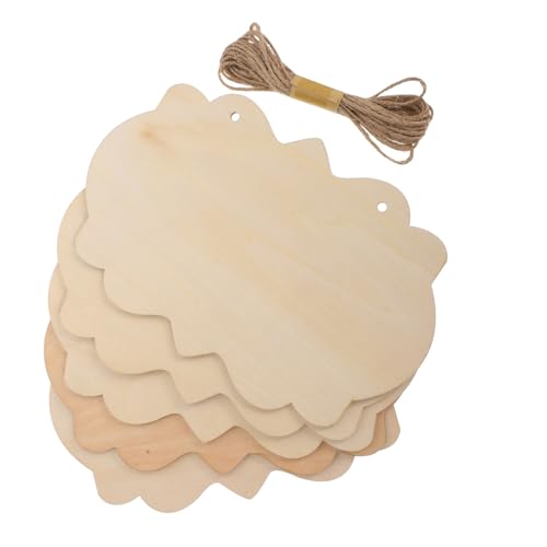 OSALADI 5 Stück Teiliges Holzschilder zum Bemalen und Gravieren Unvollendete Hängende Holztafeln mit Juteseil Stabile Leichte Holzplaketten für DIY Tür Wanddekoration OSALADI 5 Stück Teiliges Holzschilder zum Bemalen und Gravieren Unvollendete Hängende Holztafeln mit Juteseil Stabile Leichte Holzplaketten für DIY Tür Wanddekoration von OSALADI