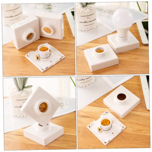 OSALADI 5 Stück Teiliges Lampenfassung Schraubfassung aus Robustem Pp material Großer Anschlussdurchmesser Stromstärke Vielseitig für Wohnräume Küche Schlafzimmer Einfache Installation von OSALADI